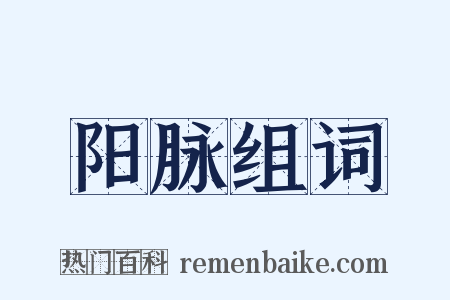 阳脉组词是什么意思的图片